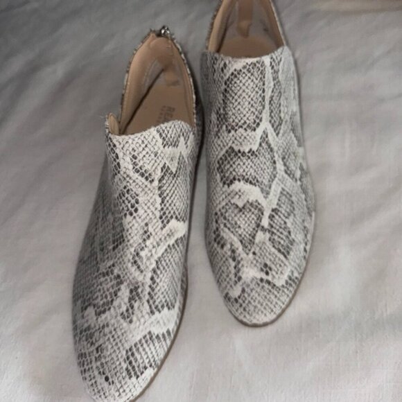 Kenneth Cole New York Shoes - Kenneth Cole Snakeskin Print Ankle Booties